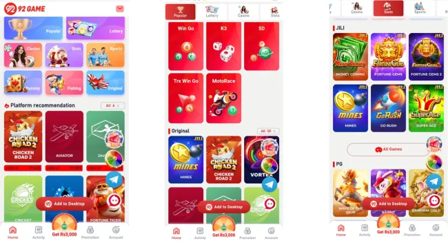 92 Game bonuses and rewards