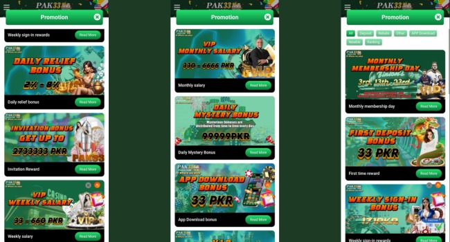 Pak33 Game Images And rewards