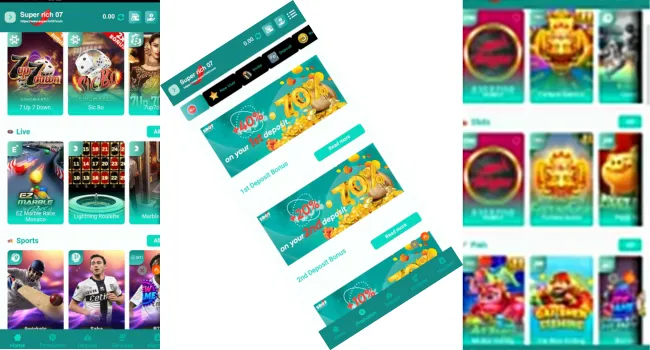 Super Rich 07 Game Images And rewards