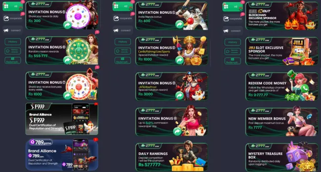 Z7 COM bonus and rewards