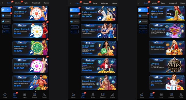 666W Game bonuses and rewards