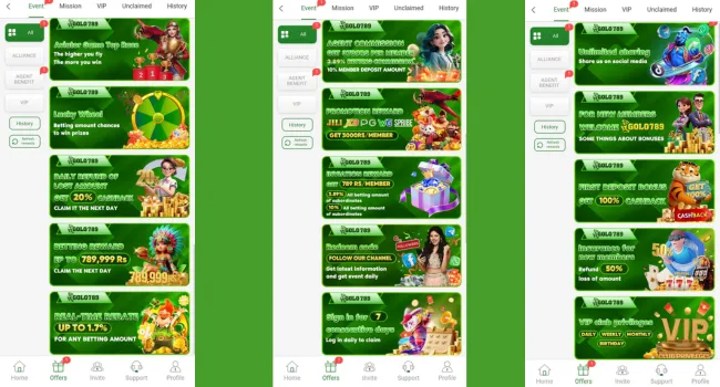 Golo789 Game bonuses and rewards