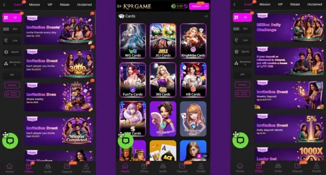 K99 Game Bonuses And Rewards