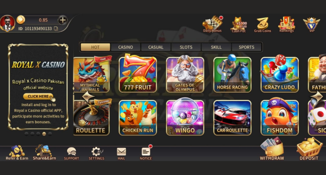 Royal Casino Game logos pic design