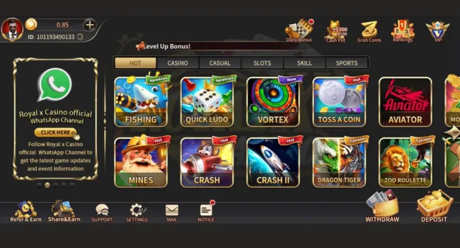 X Royal Casino Game logos pic